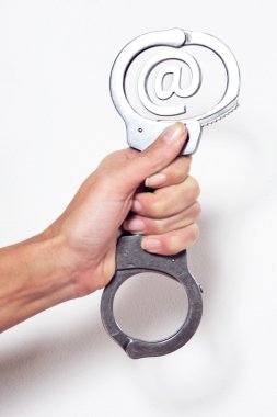 Handcuffs e-mail internet clipart