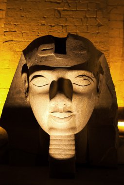 Ramses II statue Luxor temple clipart