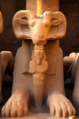 Ram statue of the Karnak temple clipart