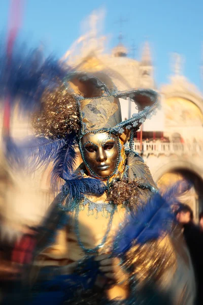 Μάσκα πορτρέτο Καρναβάλι της Βενετίας Ιταλίας — Φωτογραφία Αρχείου