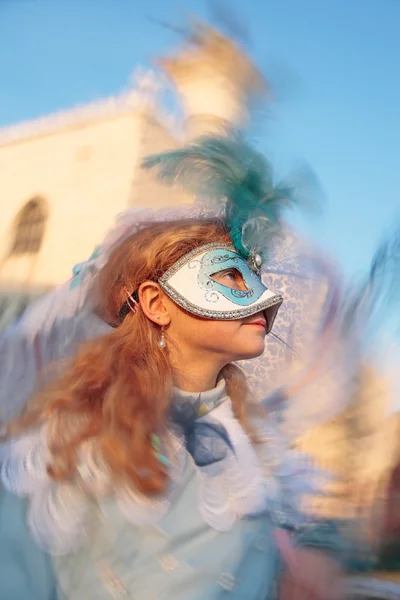 Máscara retrato carnaval de venecia italia —  Fotos de Stock