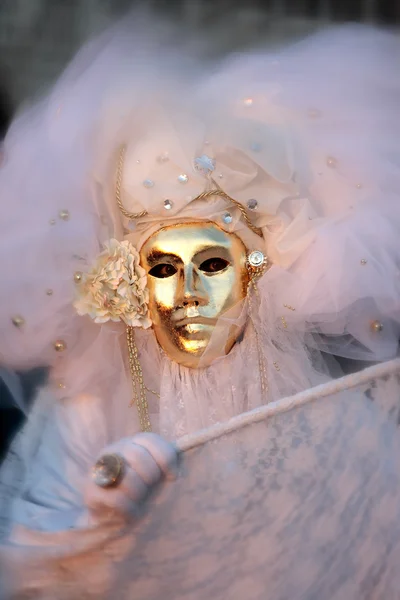 Mask porträtt karnevalen i Venedig Italien — Stockfoto