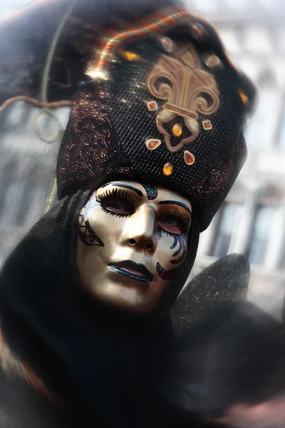 Maske portre karnaval Venedik İtalya — Stok fotoğraf