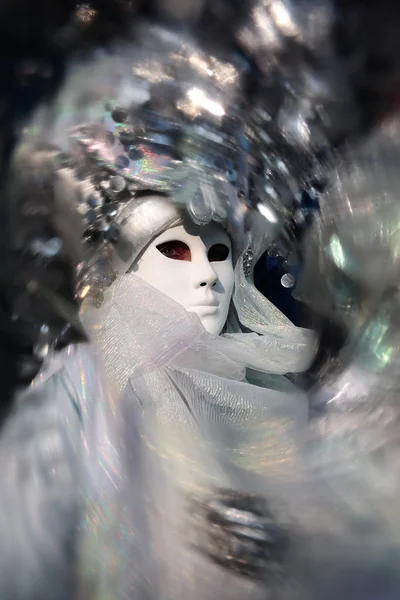 Máscara retrato carnaval de Veneza itália — Fotografia de Stock