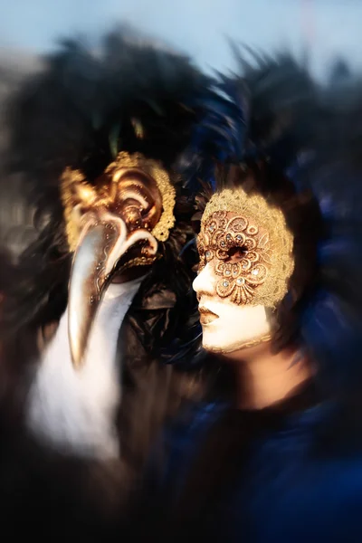 Маска портрет карнавал Венеція, Італія — стокове фото