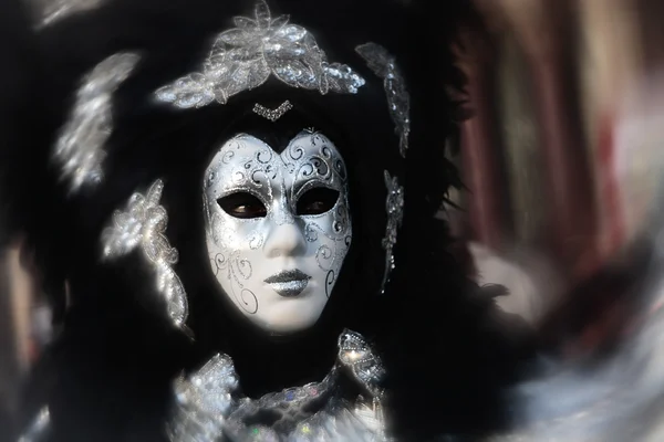 Máscara retrato carnaval de venecia italia — Foto de Stock