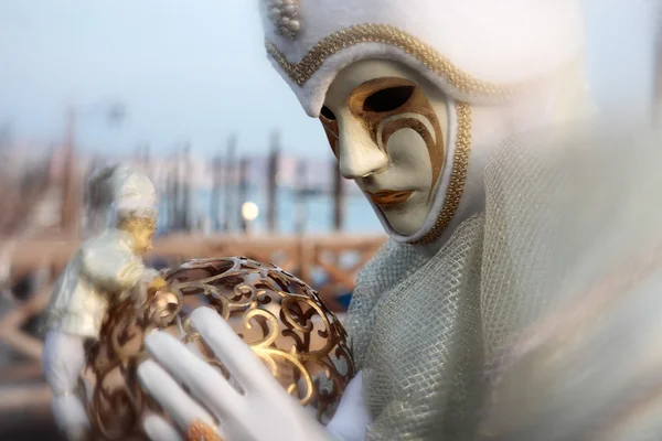Masker portret Carnaval van Venetië Italië — Stockfoto