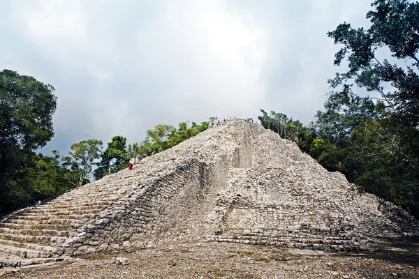 Maya-Stätte von coba — Stockfoto