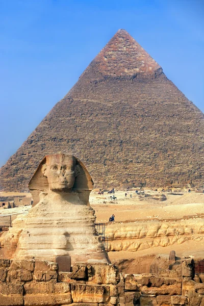 De Sfinx & de piramides — Stockfoto