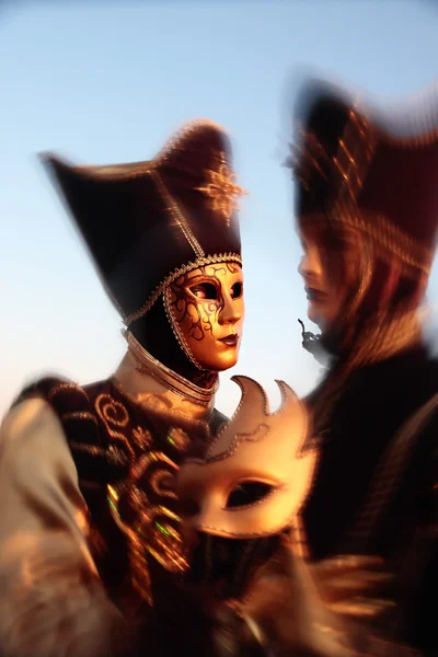 Máscara retrato carnaval de Veneza itália Fotografias De Stock Royalty-Free