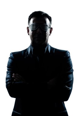 Business man with strange glasses