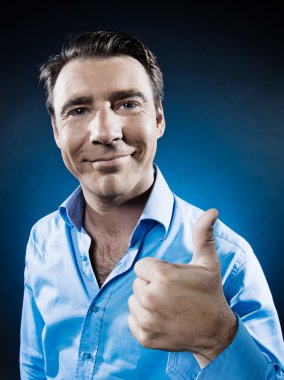 Man Portrait Thumb up clipart