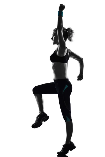 Mulher postura fitness treino — Fotografia de Stock