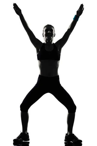 女性トレーニング フィットネス姿勢 — ストック写真
