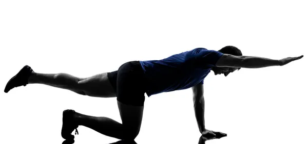 Man exercising workout Stock Picture