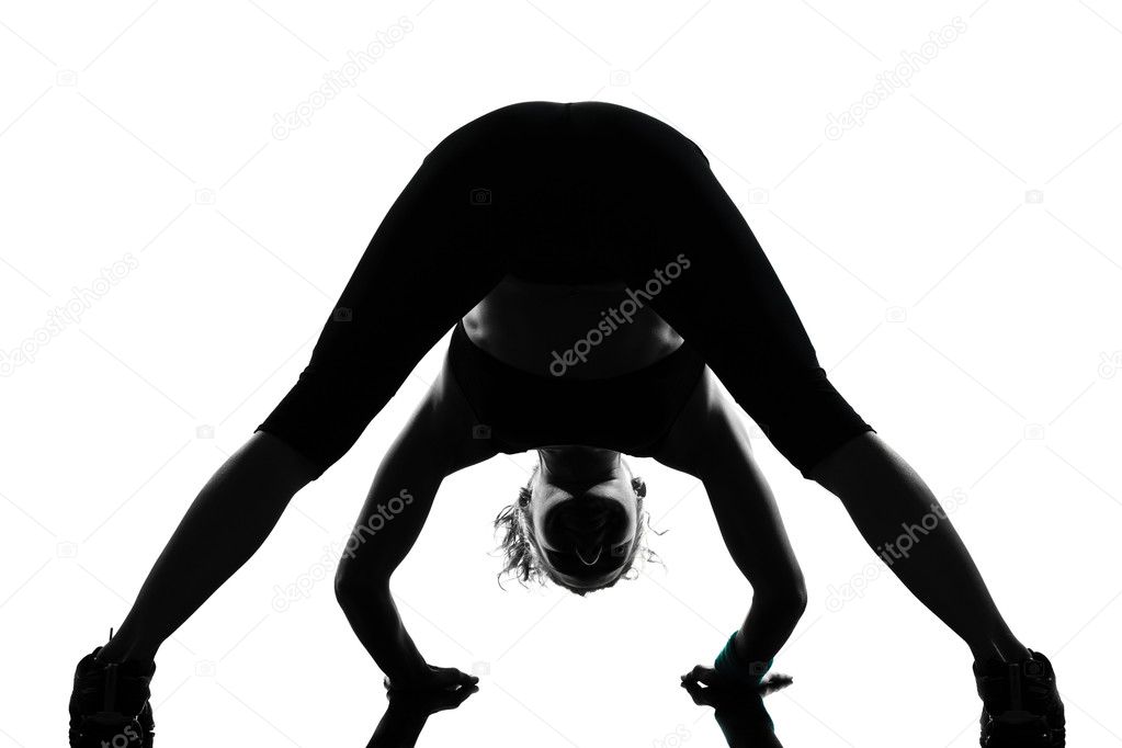 Woman workout stretching fitness posture