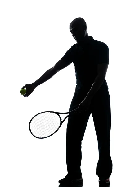 Erkek tenisçi Servisi — Stok fotoğraf