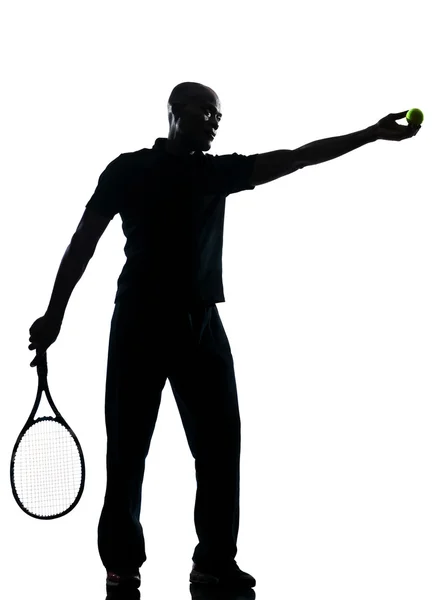 Παίκτης του τένις άνθρωπος στην υπηρεσία — Φωτογραφία Αρχείου