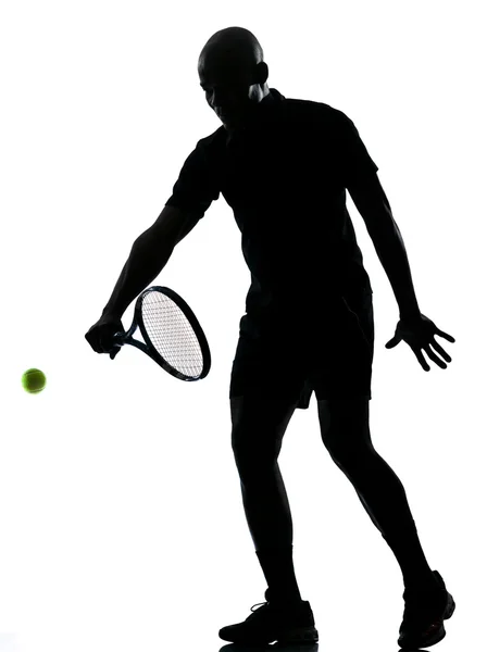 Homem tenista backhand — Fotografia de Stock