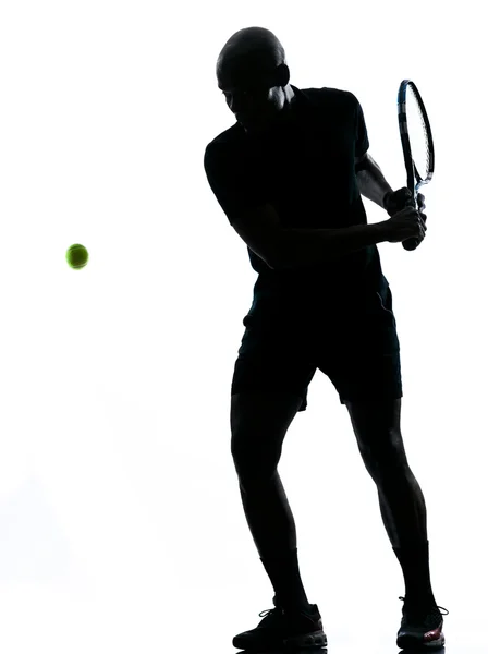 Uomo tennista rovescio — Foto Stock