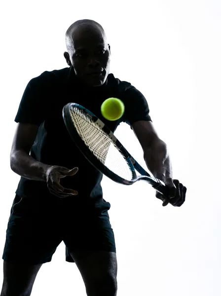 Man tennis player backhand — Stock Photo, Image