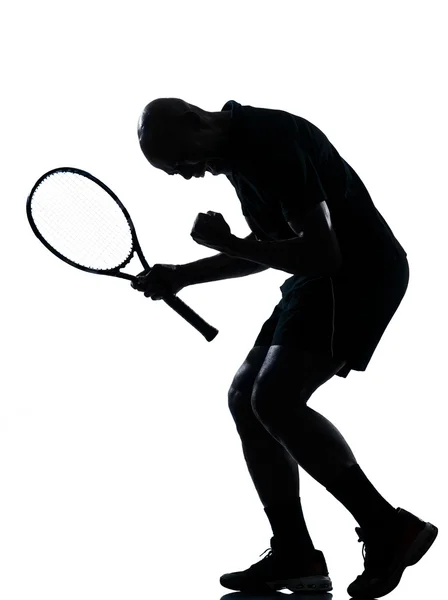 Człowiek tenis odtwarzacz człowiek tenis odtwarzacz zwycięstwo sukces — Zdjęcie stockowe