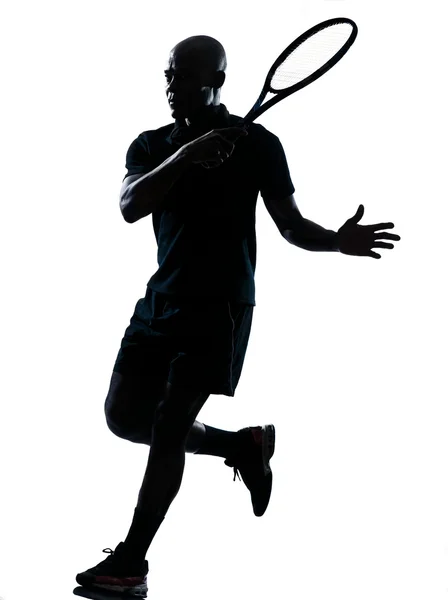 男子网球选手正手击球 — 图库照片