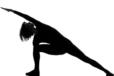 utthita parsvakonasana kadın yoga pose