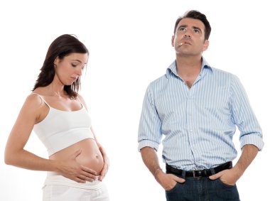 Pregnancy Smoking Danger Concept clipart