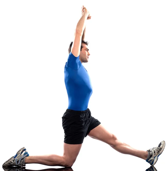 Postura de exercício de alongamento — Fotografia de Stock