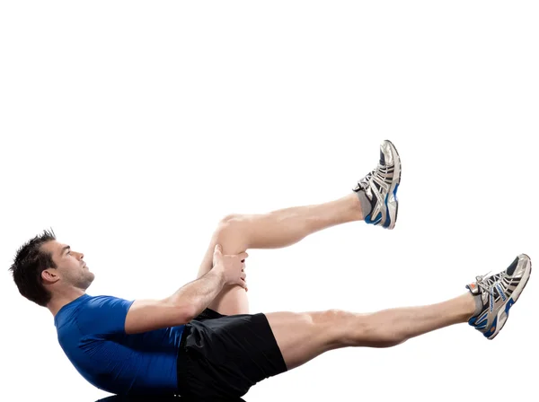 Postura de ejercicios abdominales —  Fotos de Stock