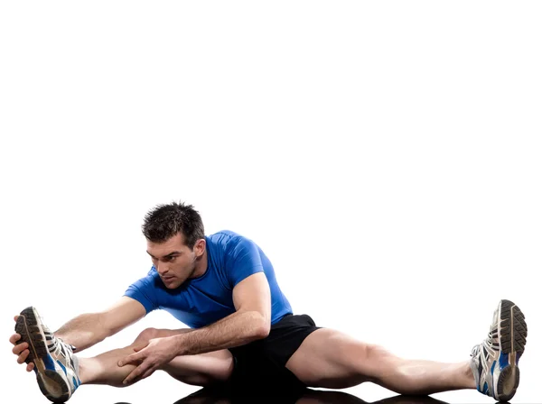 Testtartás stretching edzés — Stock Fotó