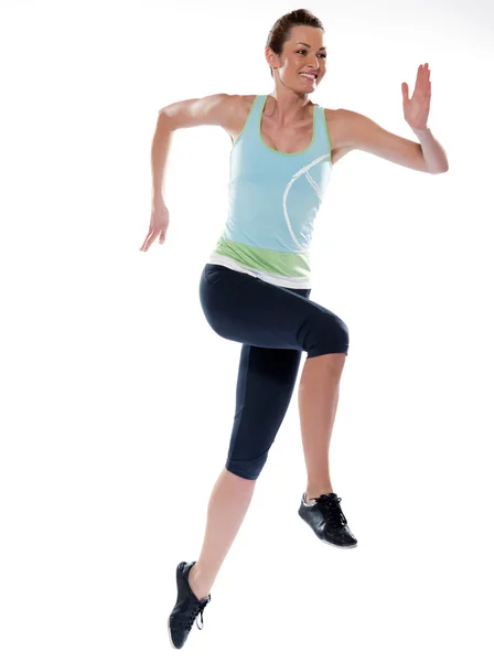Vrouw lopende uitvoeren loper sprinten — Stockfoto