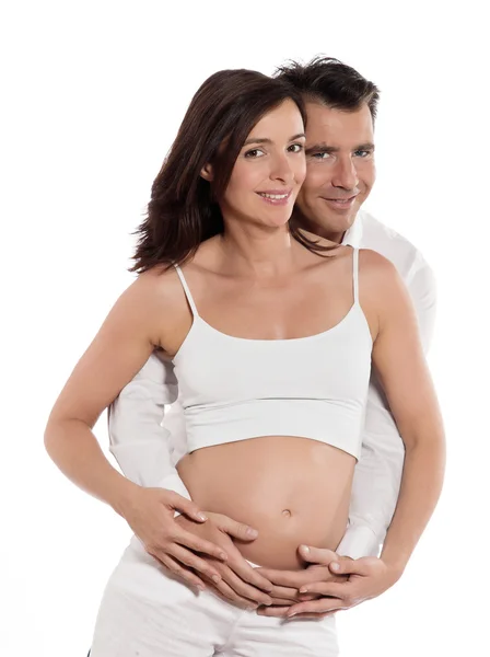 Glückliches Paar erwartet Baby — Stockfoto
