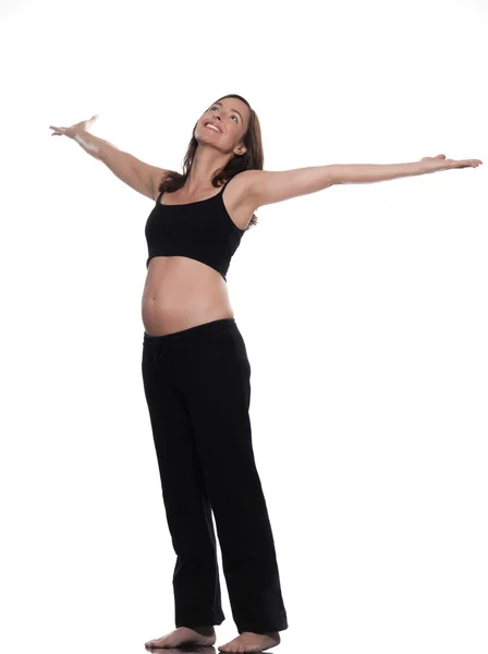 Těhotná žena šťastná Royalty Free Stock Fotografie