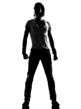 Hip hop funk dancer dancing man standing clipart