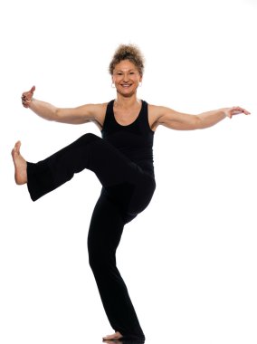 Woman tai chi chuan tadjiquan posture pose position clipart