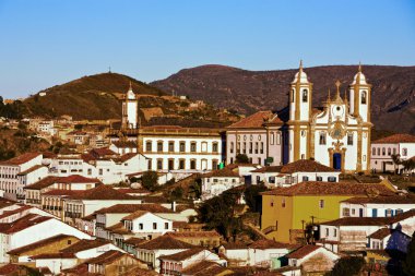 Igreja de nossa senhora do carmo church Ouro Preto brasil clipart