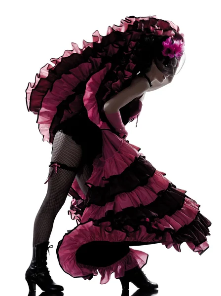 Bailarina bailando cancán francés —  Fotos de Stock
