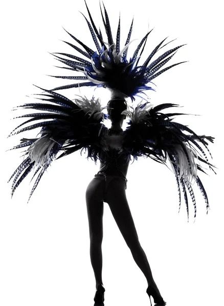 Showgirl mulher revue dançarina dançando — Fotografia de Stock