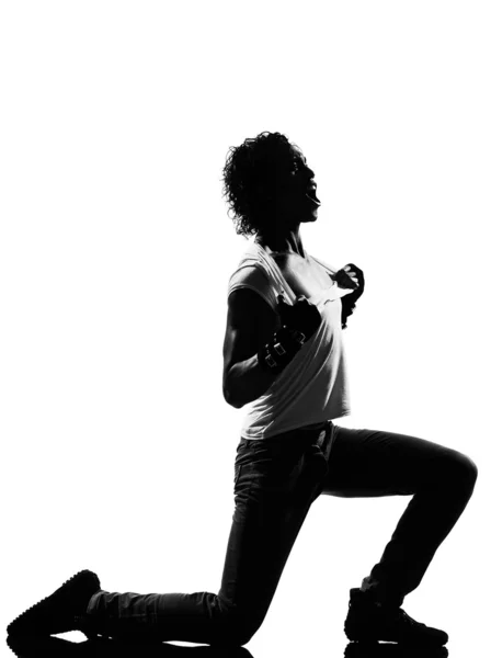Hip-hopowa funk tancerz taniec człowieka — Zdjęcie stockowe