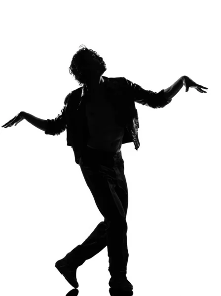 Hip hop dançarino funk dançando homem zumbi andar — Fotografia de Stock
