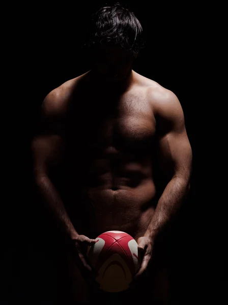 Sexy Γυμνό rugbyman — Φωτογραφία Αρχείου