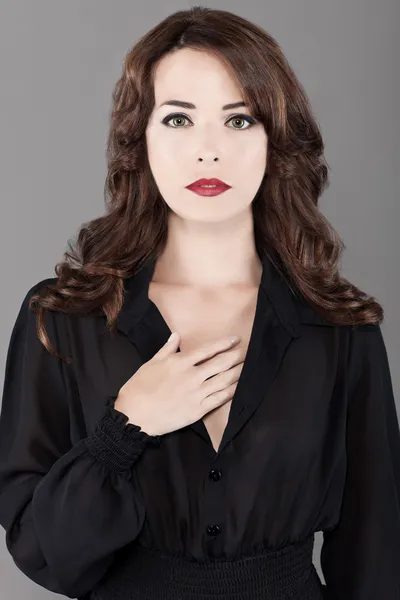 Portrét krásné kavkazské sexy žena — Stock fotografie