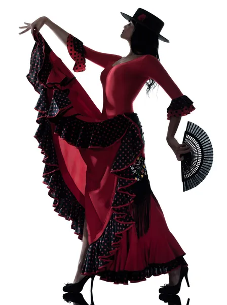 Donna zingara ballerina di flamenco — Foto Stock