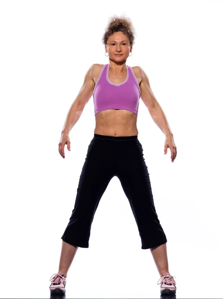 Woman stretching posture — Stock Photo, Image