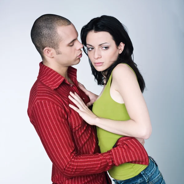 Conflit de jeunes couples — Photo