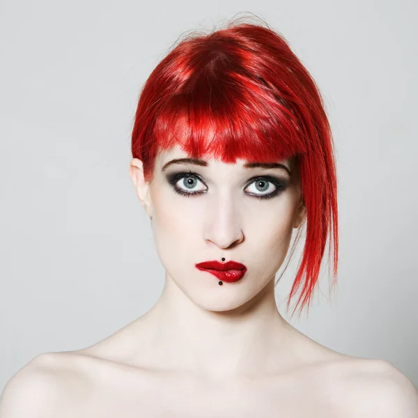Grappige & sexy expressieve roodharige meisje — Stockfoto