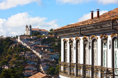 Ouro Preto cityscape clipart