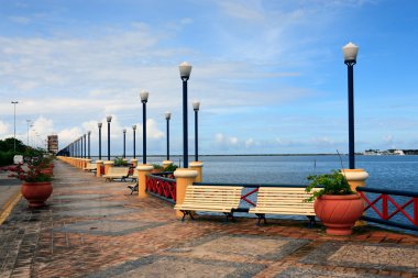 Waterfront promenade recife clipart